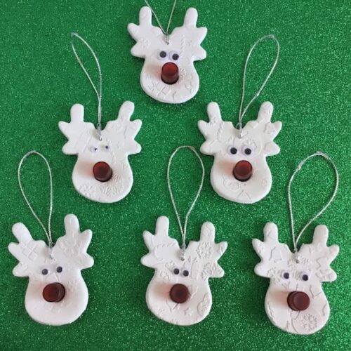 Reindeer Family Essential Oil Diffuser Ornaments