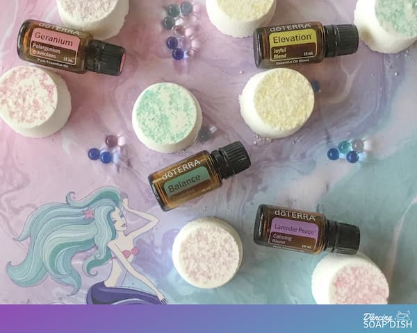 basic shower melts with doTERRA oils