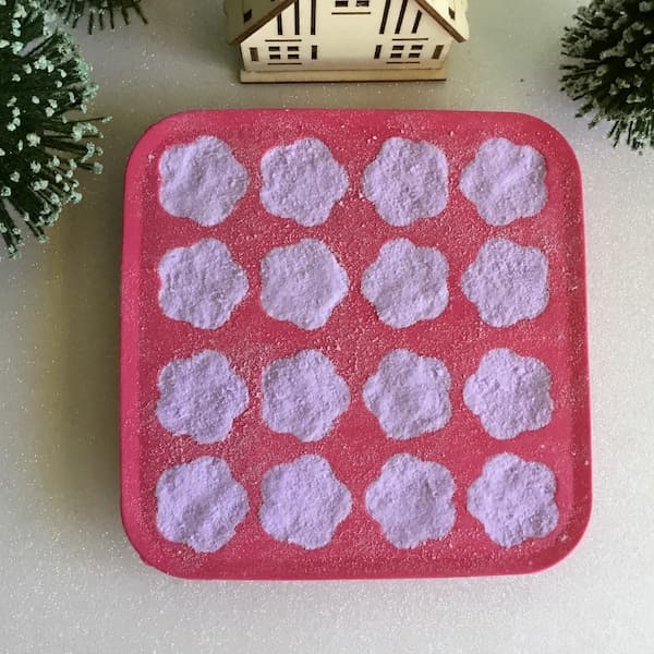 shower melts waiting to set