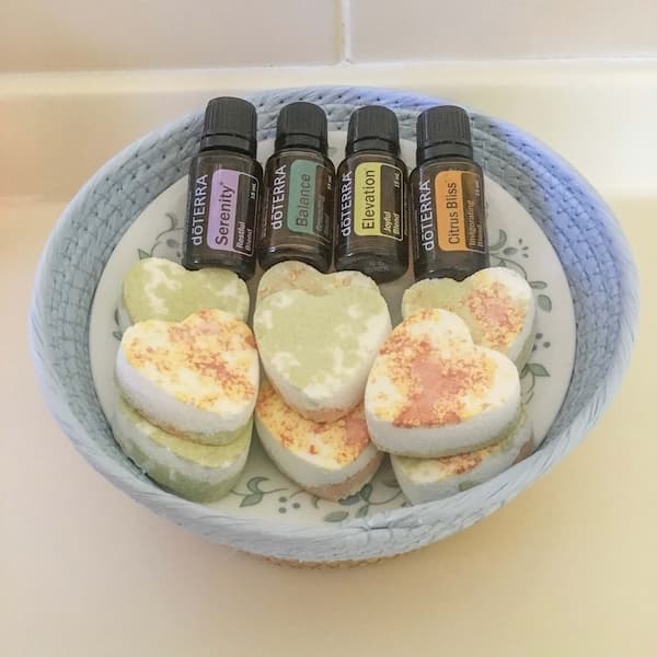 shower melts with doterra's mood management oils