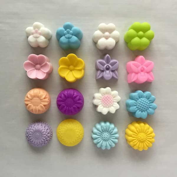 floral soaps and soap molds