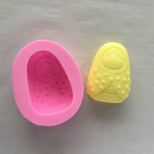 Russian doll soap with mould