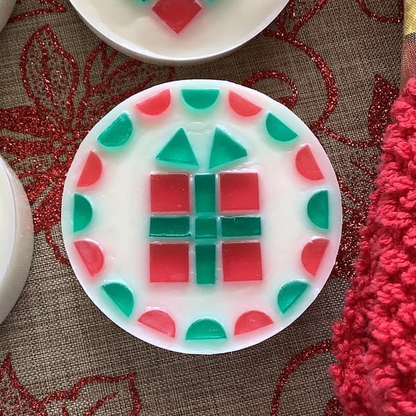 Christmas gift design mosaic Christmas soap