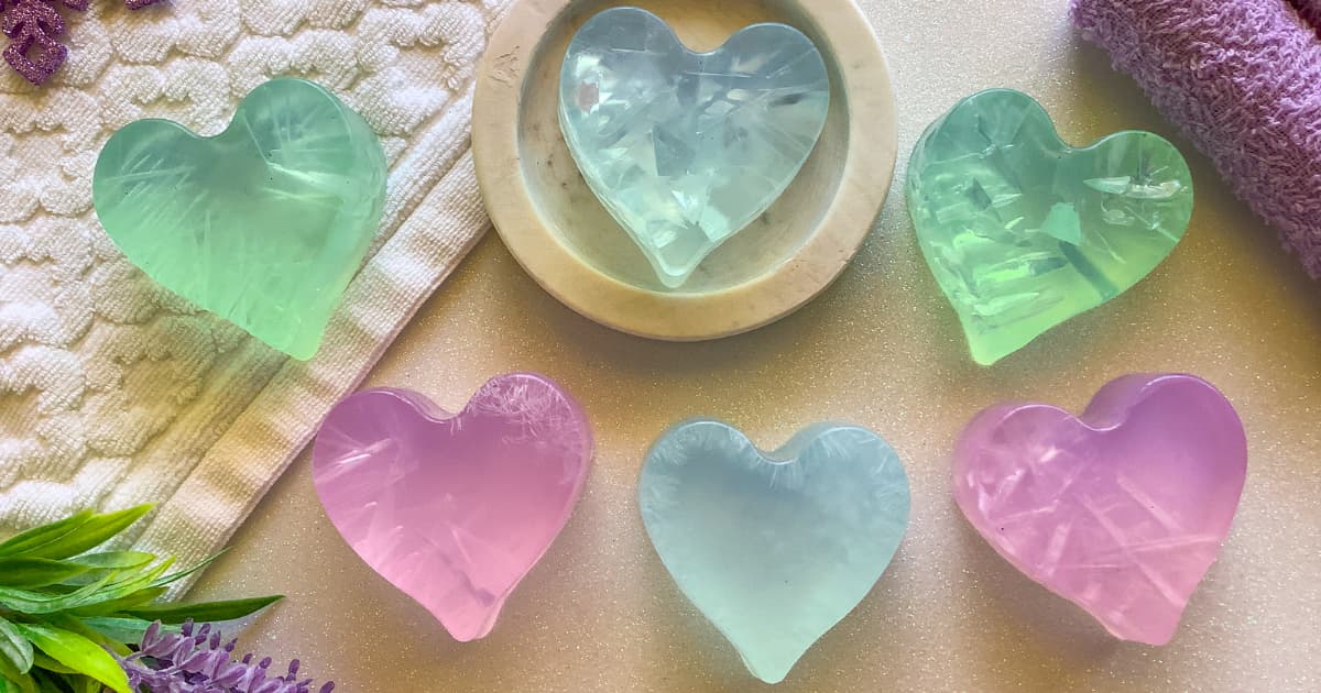 Frozen Heart Soap Bars