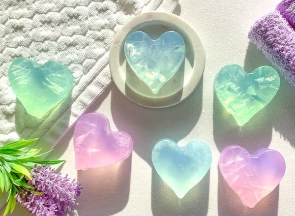 frozen heart soap bars