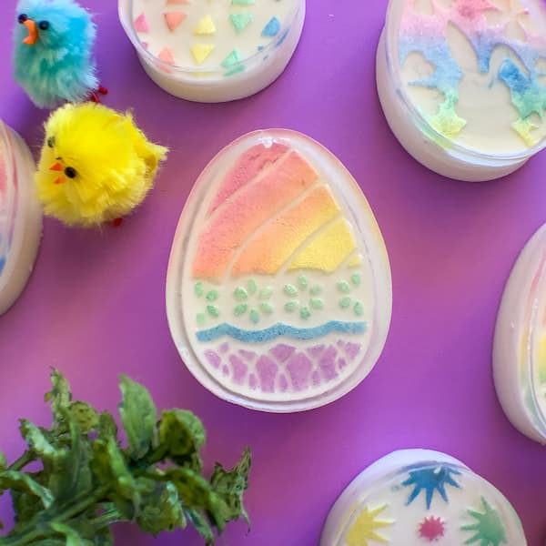 decorative easter egg soap bar